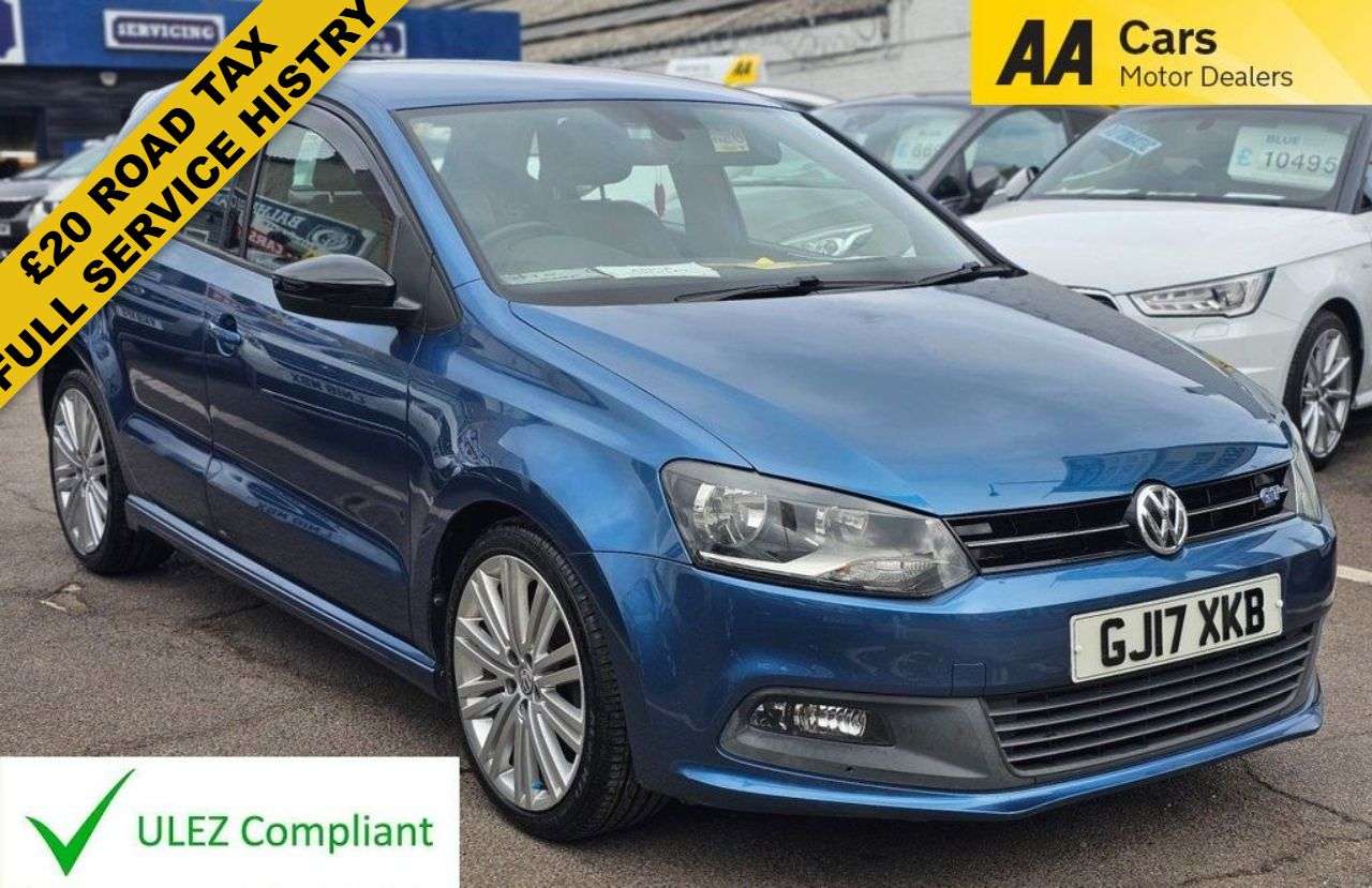 A 2017 VOLKSWAGEN POLO 1.4 TSI BlueMotion Tech ACT BlueGT Hatchback 5dr Petrol Manual Euro 6 (s/s) A 2017 VOLKSWAGEN POLO 1.4 TSI BlueMotion Tech ACT BlueGT Hatchback 5dr Petrol Manual Euro 6 (s/s)