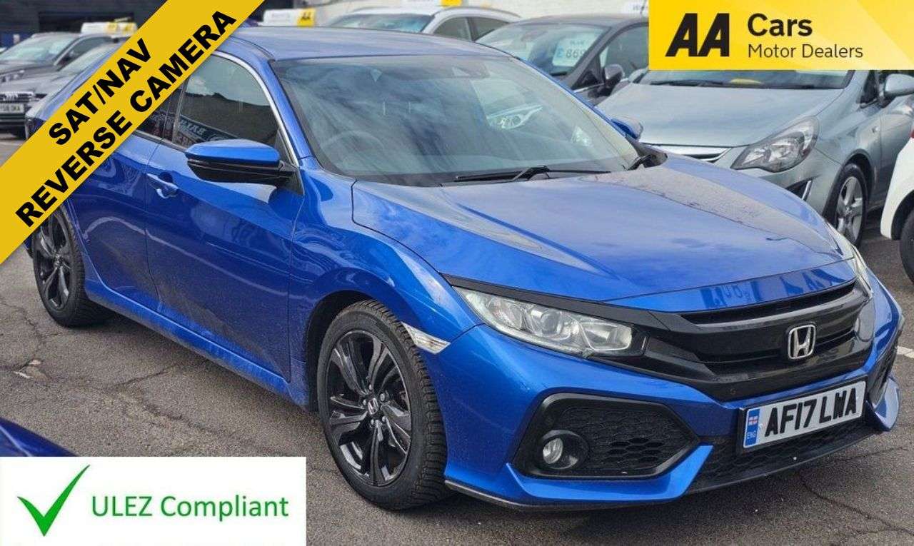 A 2017 HONDA CIVIC AUTOMATIC 1.0 VTEC Turbo SR Hatchback 5dr Petrol CVT Euro 6 (s/s) (129 ps) A 2017 HONDA CIVIC AUTOMATIC 1.0 VTEC Turbo SR Hatchback 5dr Petrol CVT Euro 6 (s/s) (129 ps)