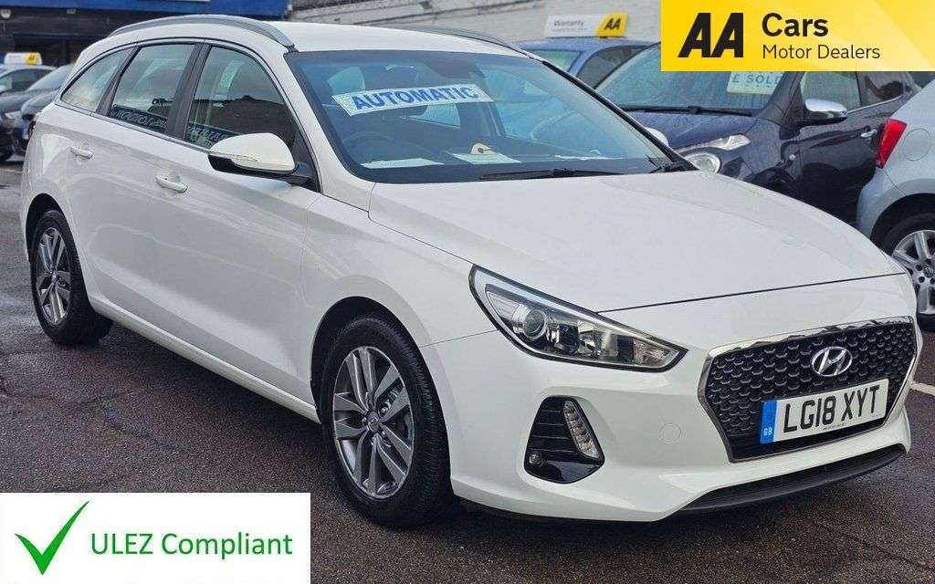 A 2018 HYUNDAI I30 AUTOMATIC 1.4 T-GDi SE Nav Tourer 5dr Petrol DCT Euro 6 (s/s) (140 ps) MOT A 2018 HYUNDAI I30 AUTOMATIC 1.4 T-GDi SE Nav Tourer 5dr Petrol DCT Euro 6 (s/s) (140 ps) MOT