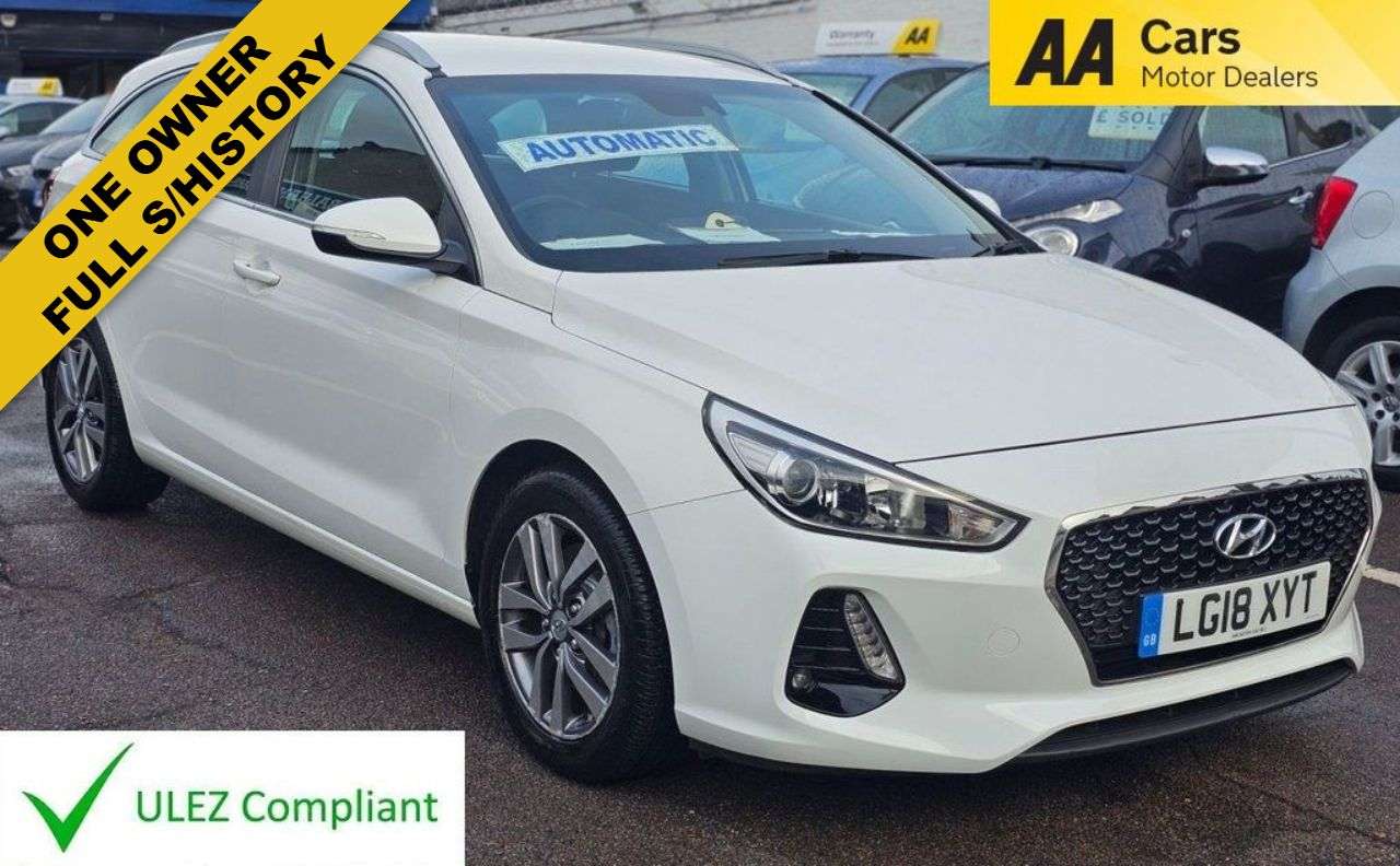 A 2018 HYUNDAI I30 AUTOMATIC 1.4 T-GDi SE Nav Tourer 5dr Petrol DCT Euro 6 (s/s) (140 ps) MOT A 2018 HYUNDAI I30 AUTOMATIC 1.4 T-GDi SE Nav Tourer 5dr Petrol DCT Euro 6 (s/s) (140 ps) MOT