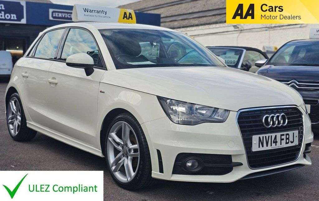 A 2014 AUDI A1 1.2 TFSI S line Sportback 5dr Petrol Manual Euro 5 (s/s) (86 ps) ALLOYS, AI A 2014 AUDI A1 1.2 TFSI S line Sportback 5dr Petrol Manual Euro 5 (s/s) (86 ps) ALLOYS, AI