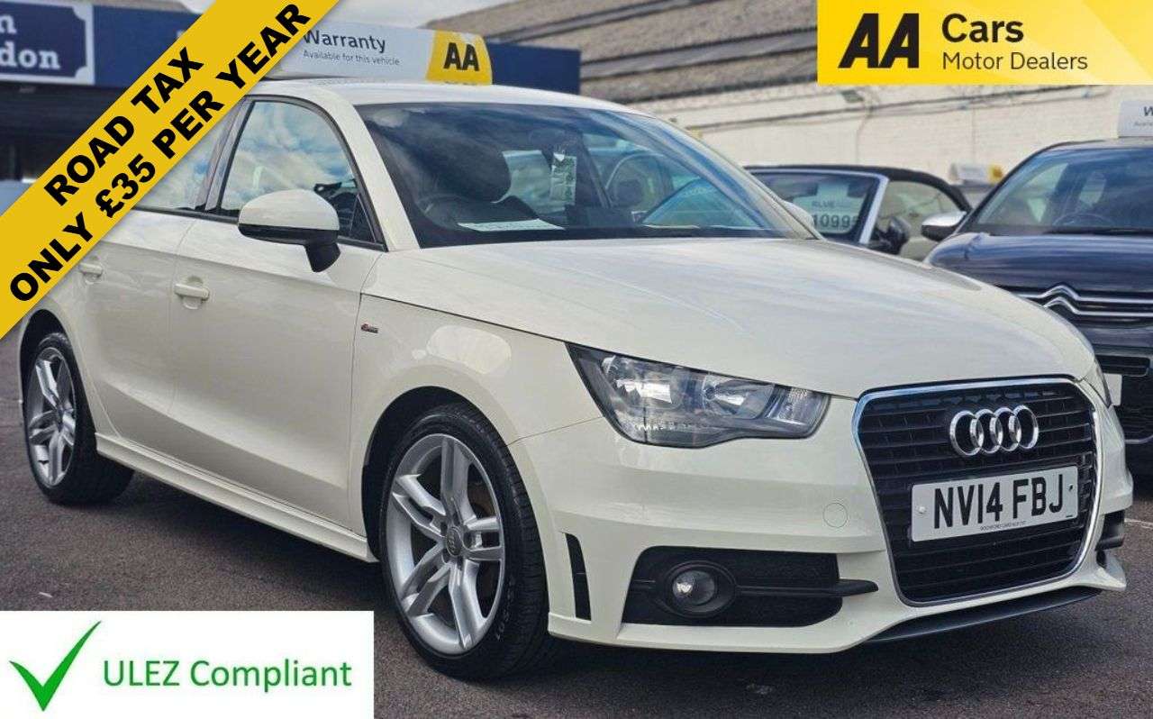 A 2014 AUDI A1 1.2 TFSI S line Sportback 5dr Petrol Manual Euro 5 (s/s) (86 ps) ALLOYS, AI A 2014 AUDI A1 1.2 TFSI S line Sportback 5dr Petrol Manual Euro 5 (s/s) (86 ps) ALLOYS, AI