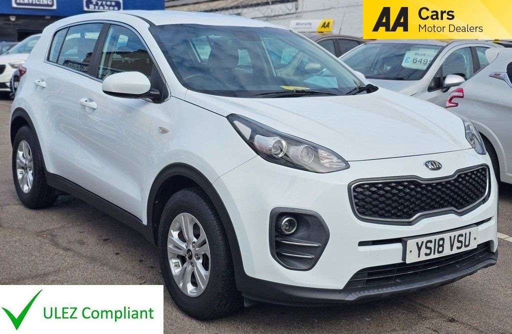 A 2018 KIA SPORTAGE 1.6 GDi 1 SUV 5dr Petrol Manual Euro 6 (s/s) (130 bhp) MOT 28/04/2027,6 SPE A 2018 KIA SPORTAGE 1.6 GDi 1 SUV 5dr Petrol Manual Euro 6 (s/s) (130 bhp) MOT 28/04/2027,6 SPE