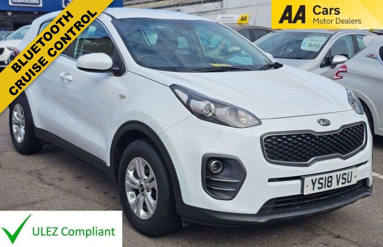 A 2018 KIA SPORTAGE 1.6 GDi 1 SUV 5dr Petrol Manual Euro 6 (s/s) (130 bhp) MOT 28/04/2027,6 SPE A 2018 KIA SPORTAGE 1.6 GDi 1 SUV 5dr Petrol Manual Euro 6 (s/s) (130 bhp) MOT 28/04/2027,6 SPE
