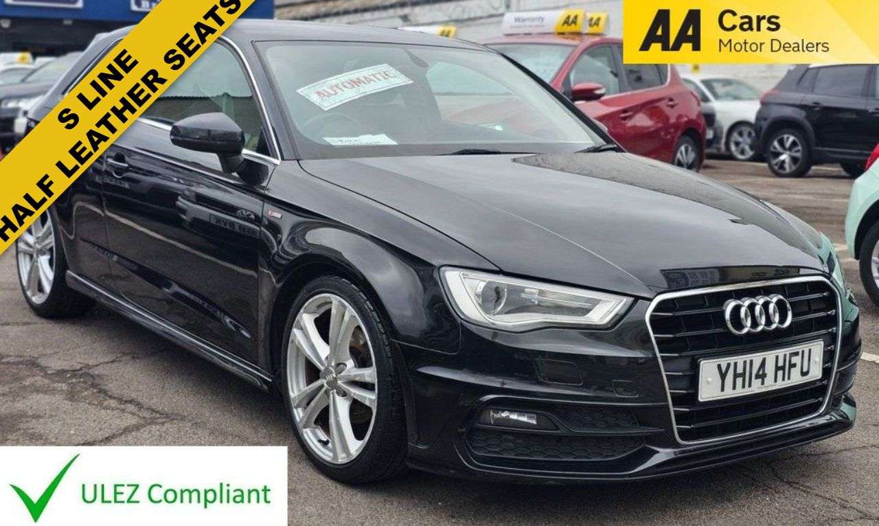 A 2014 AUDI A3 1.2 TFSI S line Hatchback 3dr Petrol S Tronic Euro 5 (s/s) (105 ps) SPORTS A 2014 AUDI A3 1.2 TFSI S line Hatchback 3dr Petrol S Tronic Euro 5 (s/s) (105 ps) SPORTS