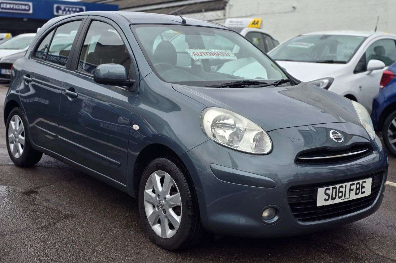 A 2011 NISSAN MICRA AUTOMATIC 1.2 12V Acenta Hatchback 5dr Petrol CVT Euro 5 (80 ps) FULL SERVI A 2011 NISSAN MICRA AUTOMATIC 1.2 12V Acenta Hatchback 5dr Petrol CVT Euro 5 (80 ps) FULL SERVI