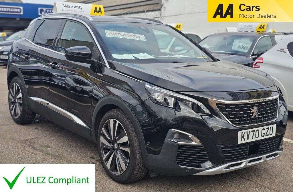 A 2020 PEUGEOT 3008 AUTOMATIC 1.2 PureTech GT Line Premium SUV 5dr Petrol EAT Euro 6 (s/s) (130 A 2020 PEUGEOT 3008 AUTOMATIC 1.2 PureTech GT Line Premium SUV 5dr Petrol EAT Euro 6 (s/s) (130
