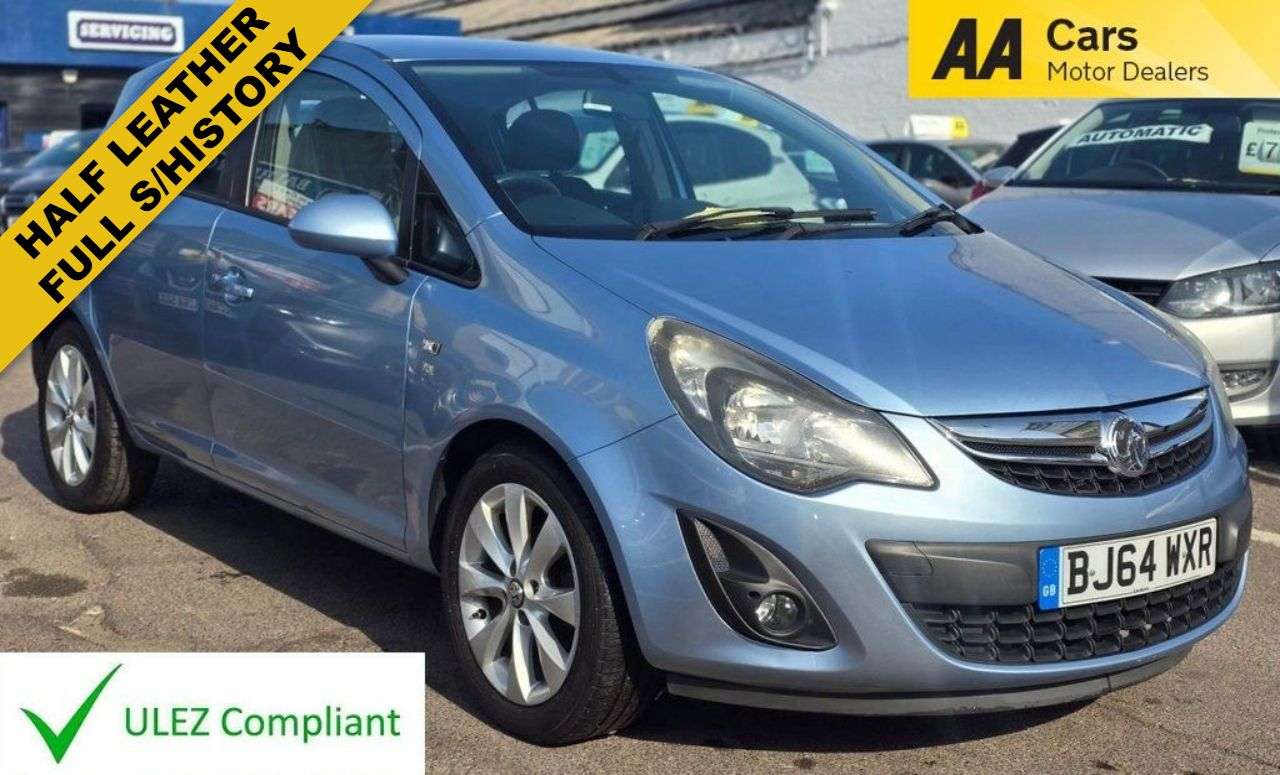 A 2014 VAUXHALL CORSA 1.2 16V Excite Hatchback 5dr Petrol Manual Euro 5 (A/C) (85 ps) HALF LEATHE A 2014 VAUXHALL CORSA 1.2 16V Excite Hatchback 5dr Petrol Manual Euro 5 (A/C) (85 ps) HALF LEATHE