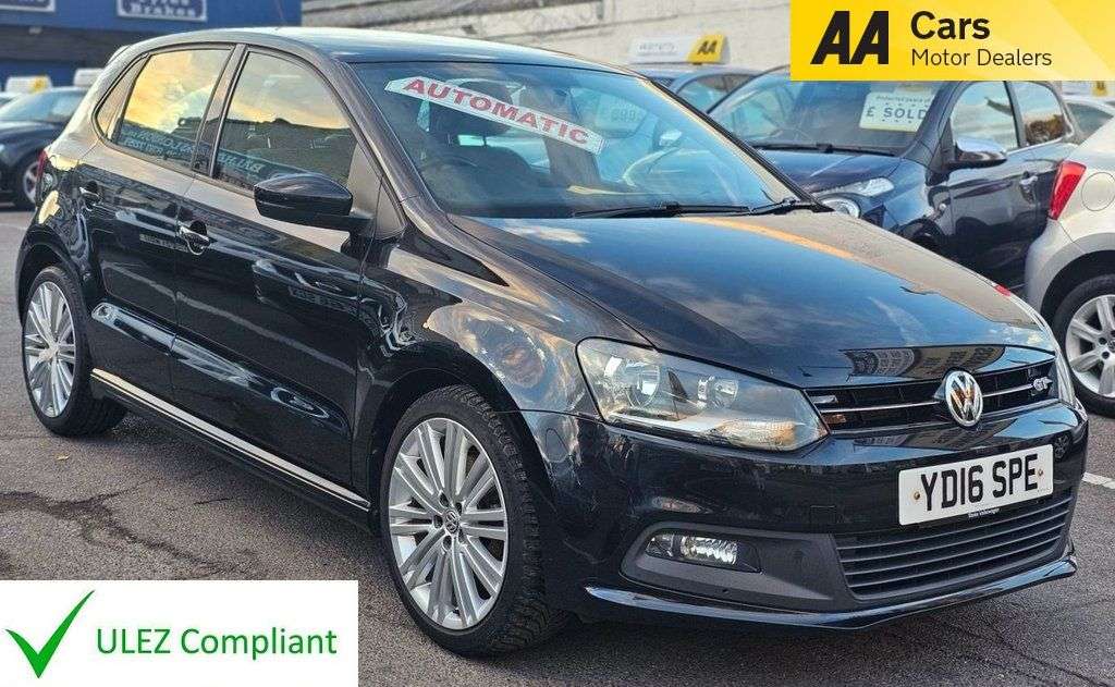 A 2016 VOLKSWAGEN POLO AUTOMATIC 1.4 TSI BlueMotion Tech ACT BlueGT Hatchback 5dr Petrol DSG Euro A 2016 VOLKSWAGEN POLO AUTOMATIC 1.4 TSI BlueMotion Tech ACT BlueGT Hatchback 5dr Petrol DSG Euro