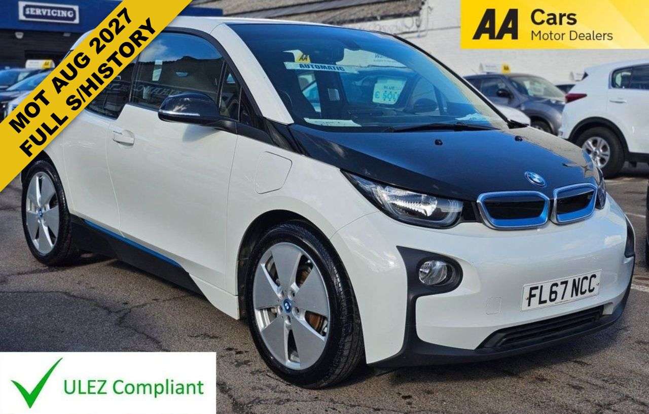 A 2017 BMW I3 AUTOMATIC 33kWh Hatchback 5dr Petrol Plug-in Hybrid Auto Euro 6 (s/s) (Rang A 2017 BMW I3 AUTOMATIC 33kWh Hatchback 5dr Petrol Plug-in Hybrid Auto Euro 6 (s/s) (Rang