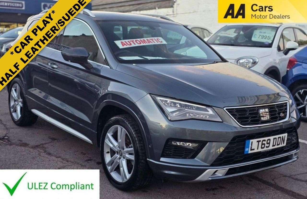 A 2019 SEAT ATECA AUTOMATIC 1.5 TSI EVO FR SUV 5dr Petrol DSG Euro 6 (s/s) (150 ps) APPLE CAR A 2019 SEAT ATECA AUTOMATIC 1.5 TSI EVO FR SUV 5dr Petrol DSG Euro 6 (s/s) (150 ps) APPLE CAR