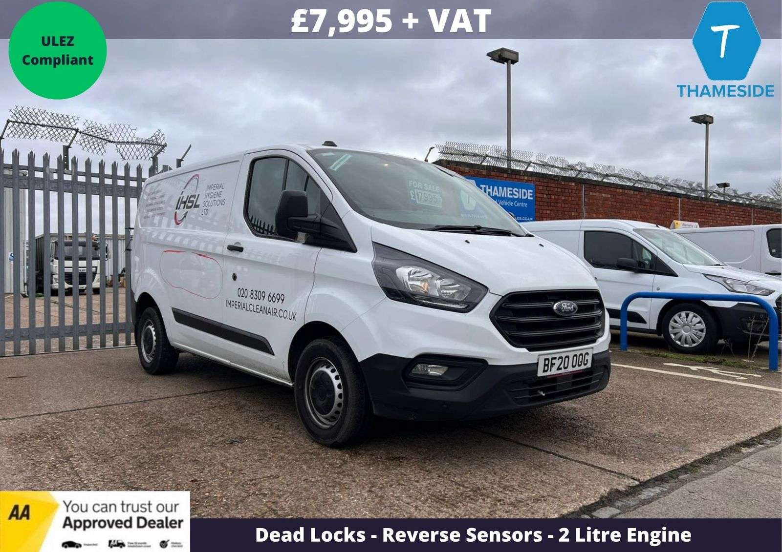 A 2020 FORD TRANSIT CUSTOM 2.0 300 EcoBlue Leader Panel Van 5dr Diesel Manual L1 H1 Euro 6 (s/s) (105 ps) A 2020 FORD TRANSIT CUSTOM 2.0 300 EcoBlue Leader Panel Van 5dr Diesel Manual L1 H1 Euro 6 (s/s) (105 ps)