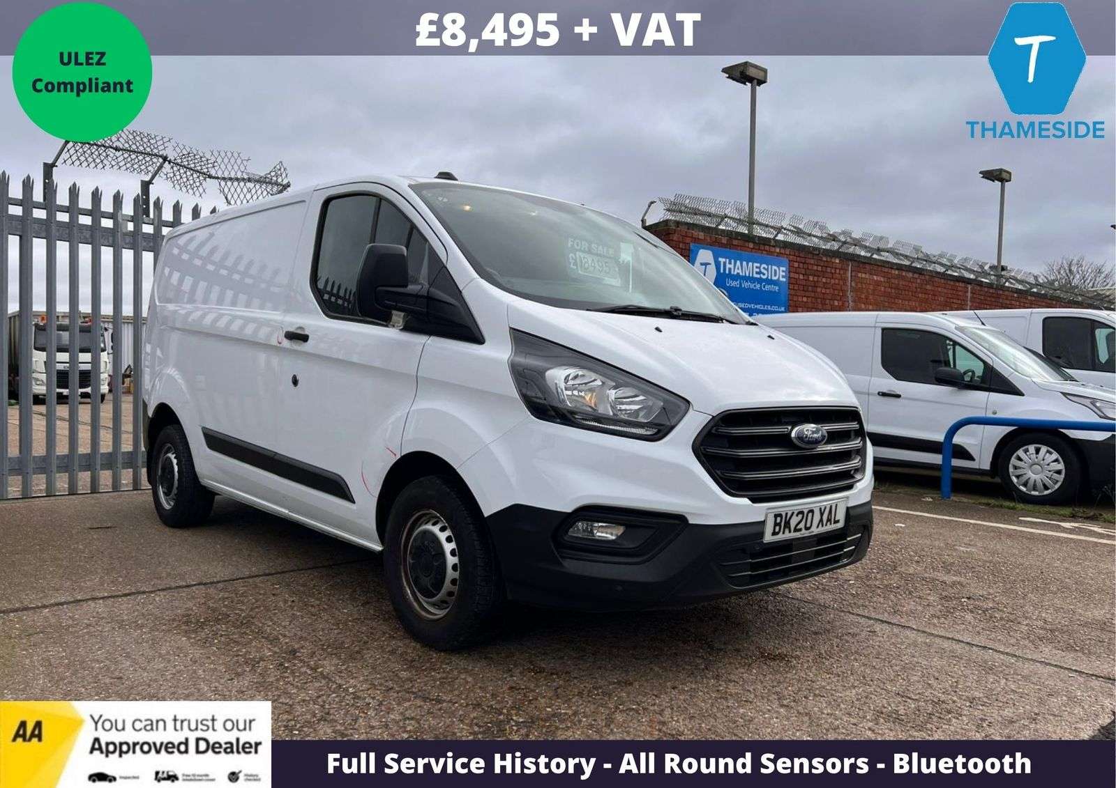 A 2020 FORD TRANSIT CUSTOM 2.0 300 EcoBlue Leader Panel Van 5dr Diesel Manual L1 H1 Euro 6 (s/s) (105 ps) A 2020 FORD TRANSIT CUSTOM 2.0 300 EcoBlue Leader Panel Van 5dr Diesel Manual L1 H1 Euro 6 (s/s) (105 ps)