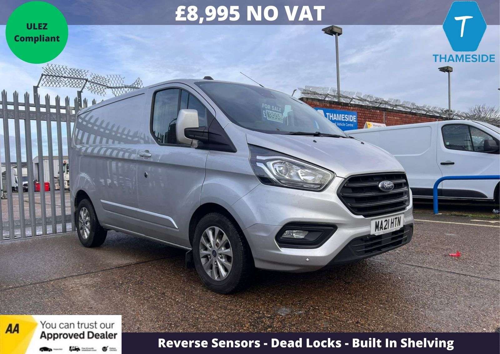 A 2021 FORD TRANSIT CUSTOM 2.0 300 EcoBlue Limited Panel Van 5dr Diesel Manual L1 H1 Euro 6 (s/s) (130 ps) A 2021 FORD TRANSIT CUSTOM 2.0 300 EcoBlue Limited Panel Van 5dr Diesel Manual L1 H1 Euro 6 (s/s) (130 ps)