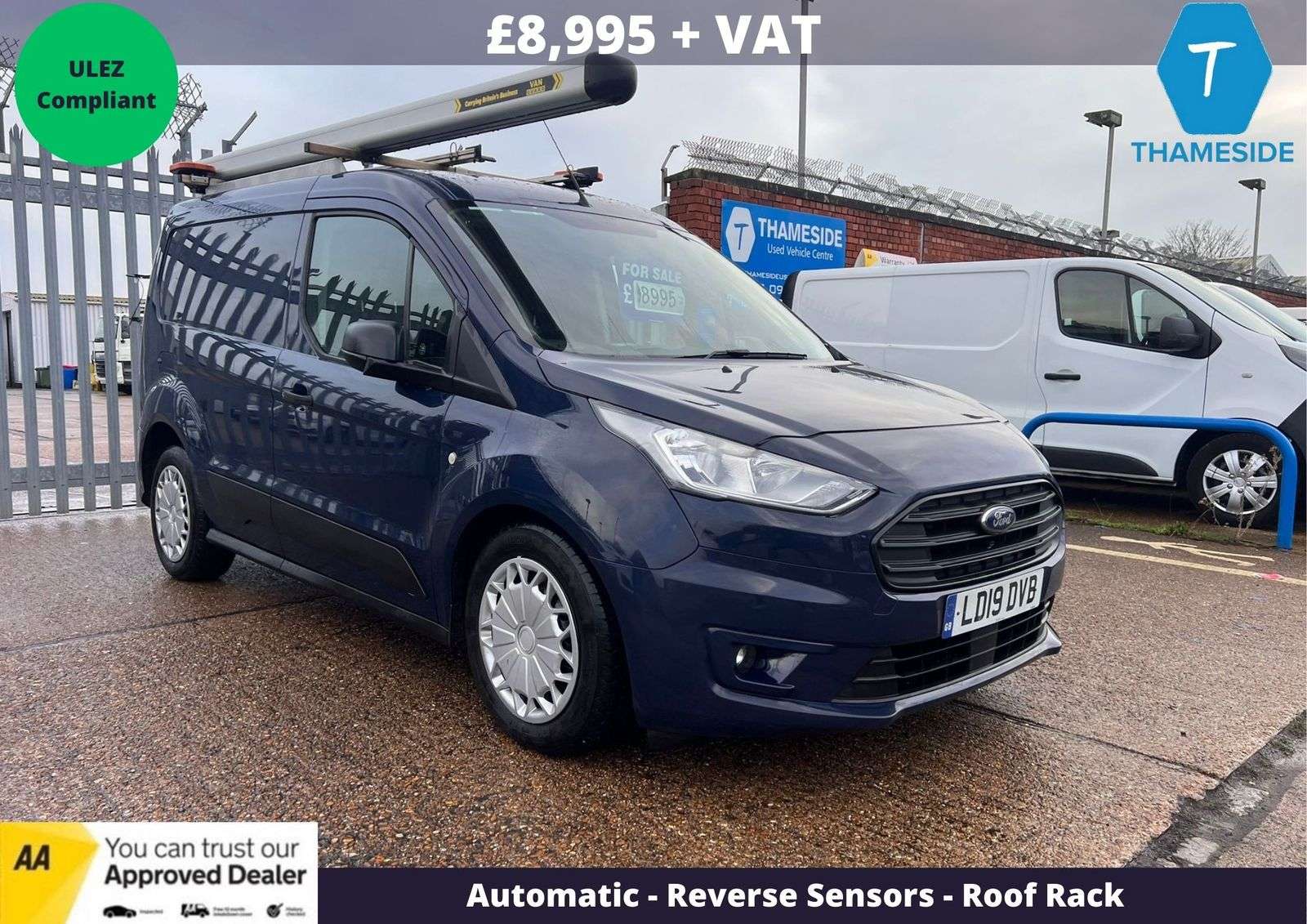 A 2019 FORD TRANSIT CONNECT 1.5 220 EcoBlue Trend Panel Van 5dr Diesel Auto L1 Euro 6 (s/s) (120 ps) A 2019 FORD TRANSIT CONNECT 1.5 220 EcoBlue Trend Panel Van 5dr Diesel Auto L1 Euro 6 (s/s) (120 ps)