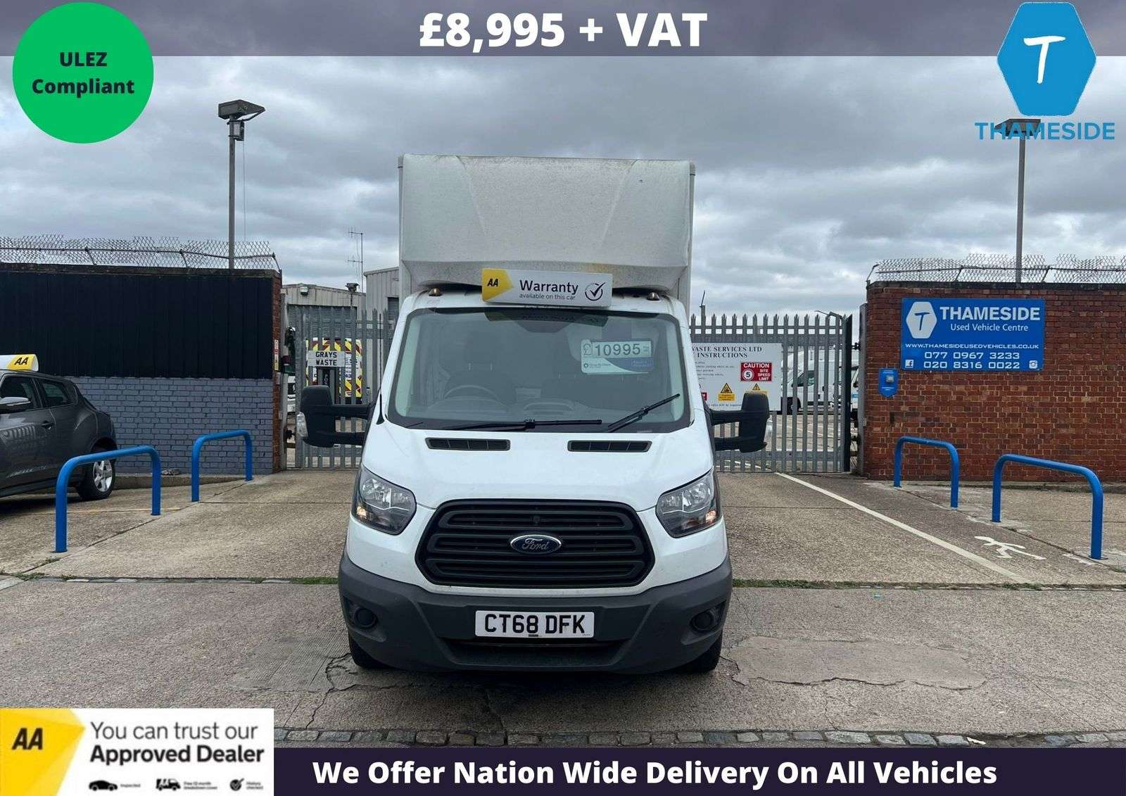 A 2018 FORD TRANSIT 2.0L 350 L5 C/C Diesel Manual Euro 6 (129 bhp) A 2018 FORD TRANSIT 2.0L 350 L5 C/C Diesel Manual Euro 6 (129 bhp)