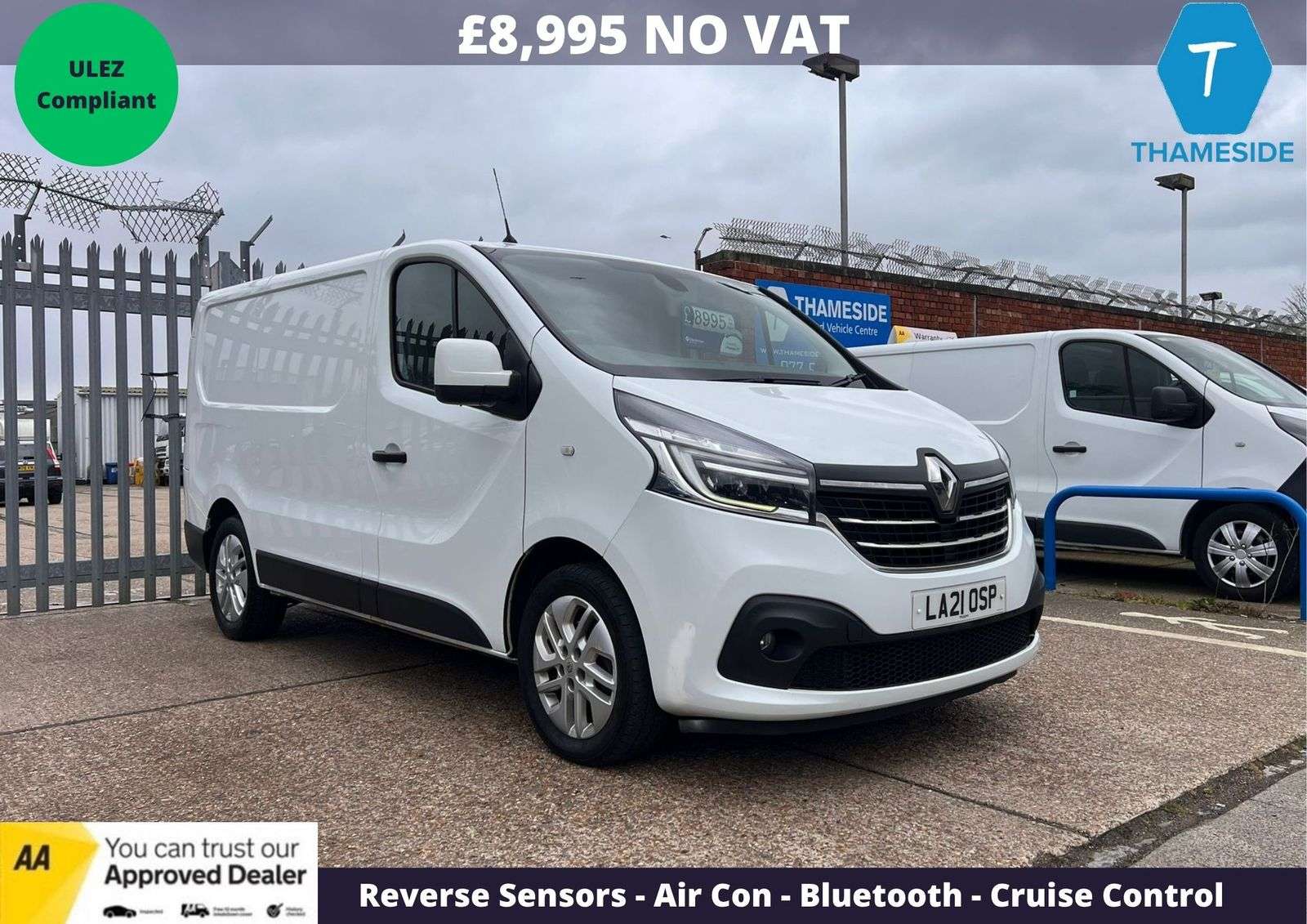 A 2021 RENAULT TRAFIC 2.0 dCi ENERGY 28 Sport Panel Van 5dr Diesel Manual SWB Standard Roof Euro 6 (s/s) (120 ps) A 2021 RENAULT TRAFIC 2.0 dCi ENERGY 28 Sport Panel Van 5dr Diesel Manual SWB Standard Roof Euro 6 (s/s) (120 ps)