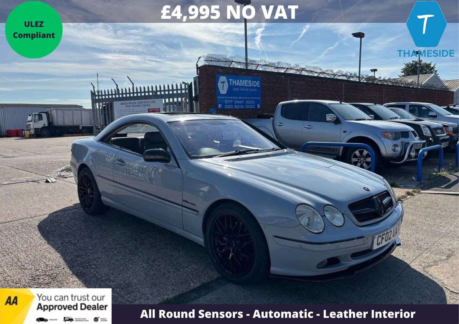 A 2002 MERCEDES CL 5.0L CL500 Auto Coupe 2dr Petrol Automatic Euro 3 (302 bhp) A 2002 MERCEDES CL 5.0L CL500 Auto Coupe 2dr Petrol Automatic Euro 3 (302 bhp)