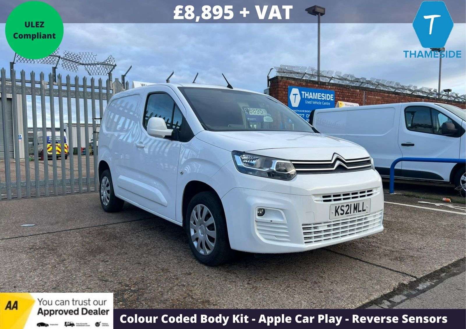 A 2021 CITROEN BERLINGO 1.5 BlueHDi 1000 Enterprise M Panel Van 5dr Diesel Manual SWB Euro 6 (s/s) (100 ps) A 2021 CITROEN BERLINGO 1.5 BlueHDi 1000 Enterprise M Panel Van 5dr Diesel Manual SWB Euro 6 (s/s) (100 ps)