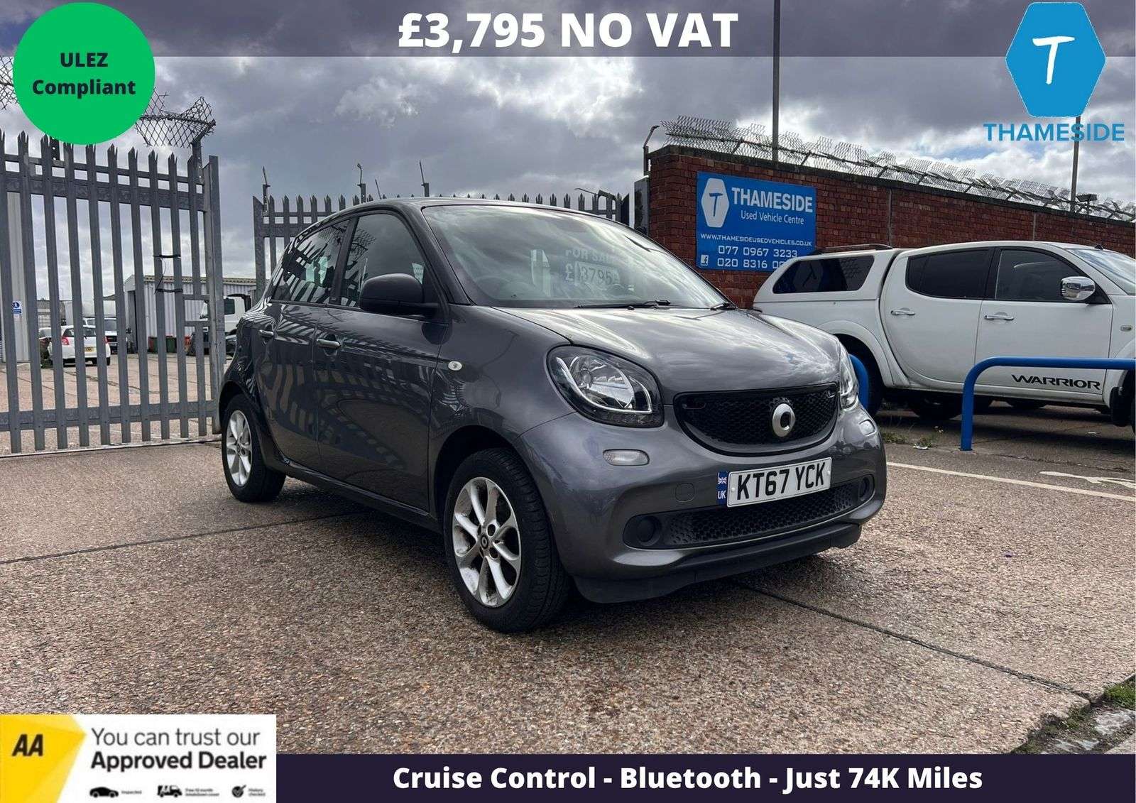 A 2018 SMART FORFOUR 1.0 Passion Hatchback 5dr Petrol Manual Euro 6 (s/s) (71 ps) A 2018 SMART FORFOUR 1.0 Passion Hatchback 5dr Petrol Manual Euro 6 (s/s) (71 ps)