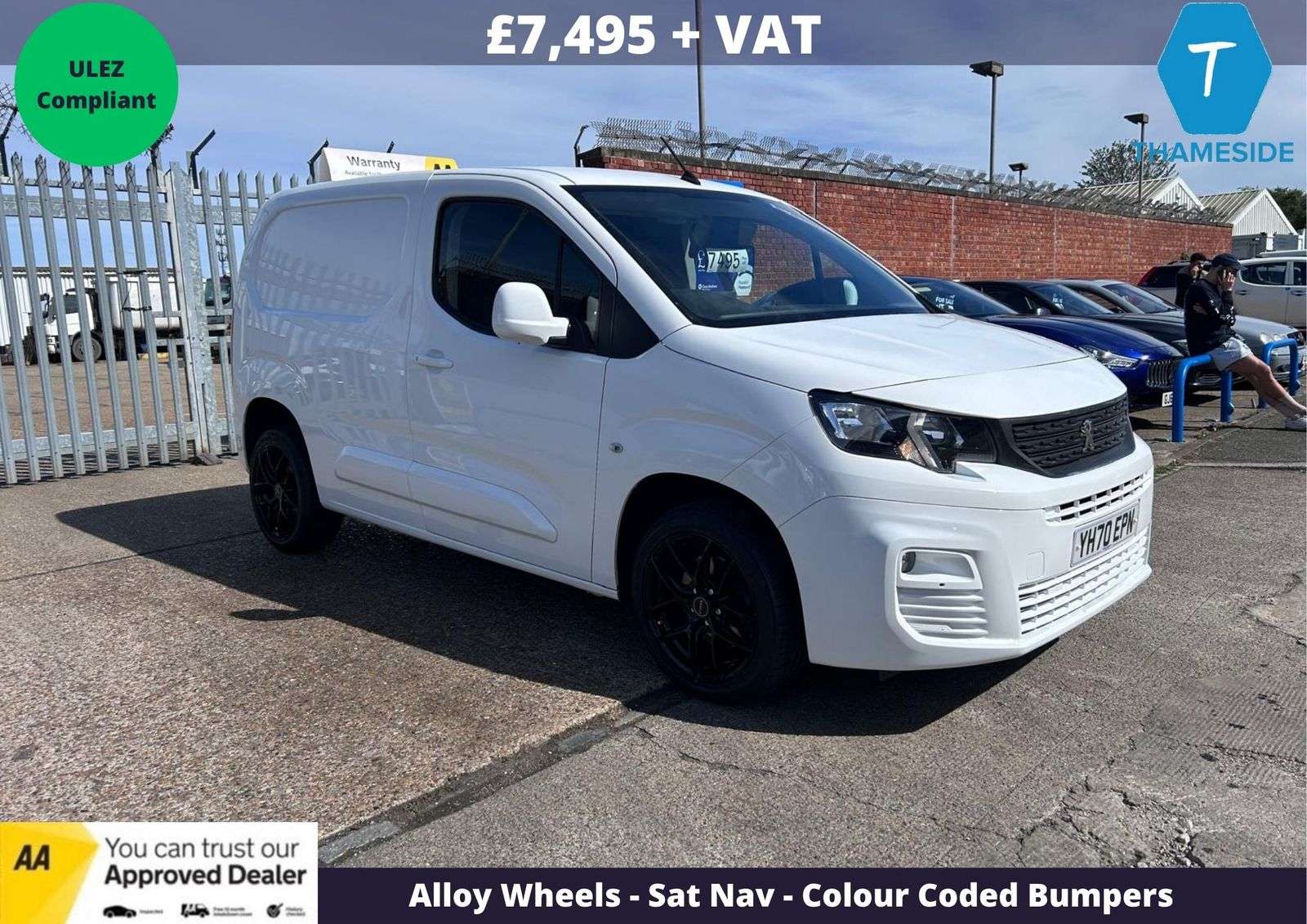A 2020 PEUGEOT PARTNER 1.5 BlueHDi 1000 Professional Standard Panel Van 5dr Diesel Manual SWB Euro 6 (s/s) (100 bhp) A 2020 PEUGEOT PARTNER 1.5 BlueHDi 1000 Professional Standard Panel Van 5dr Diesel Manual SWB Euro 6 (s/s) (100 bhp)
