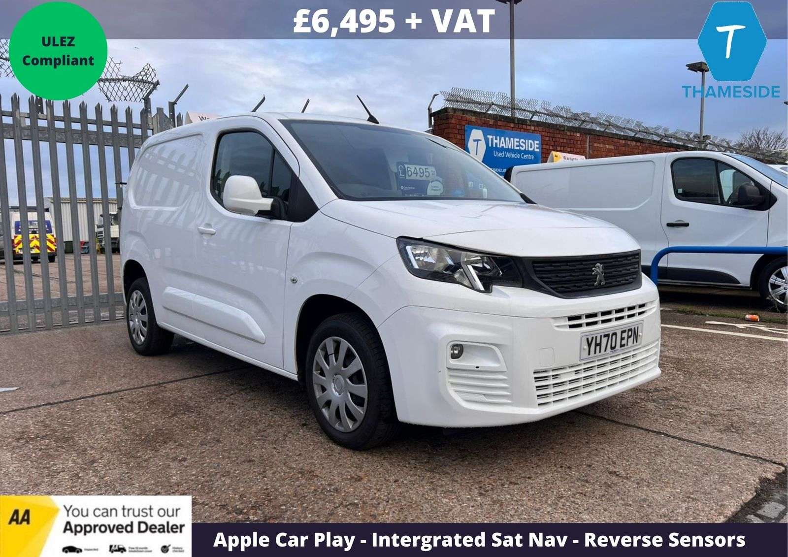 A 2020 PEUGEOT PARTNER 1.5 BlueHDi 1000 Professional Standard Panel Van 5dr Diesel Manual SWB Euro 6 (s/s) (100 bhp) A 2020 PEUGEOT PARTNER 1.5 BlueHDi 1000 Professional Standard Panel Van 5dr Diesel Manual SWB Euro 6 (s/s) (100 bhp)