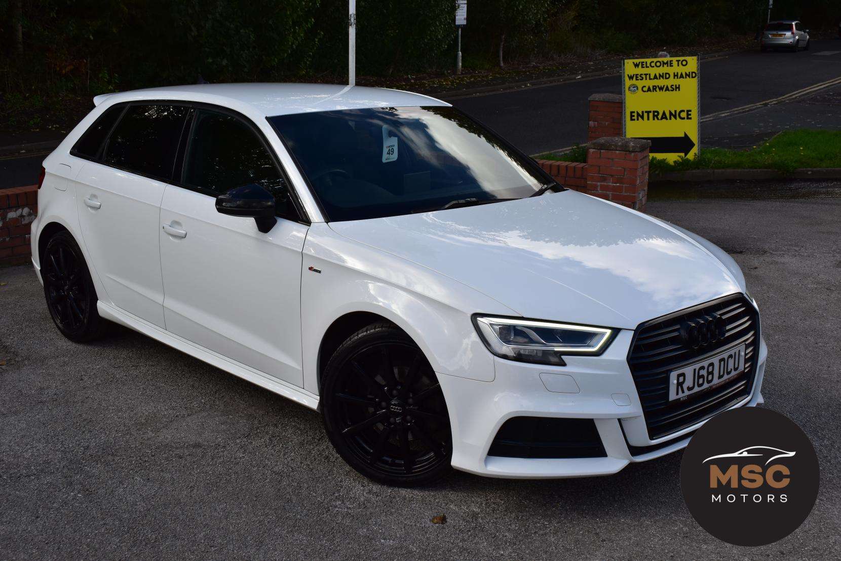 A 2018 AUDI A3 1.0 TFSI 30 Black Edition Sportback 5dr Petrol Manual Euro 6 (s/s) (116 ps) A 2018 AUDI A3 1.0 TFSI 30 Black Edition Sportback 5dr Petrol Manual Euro 6 (s/s) (116 ps)