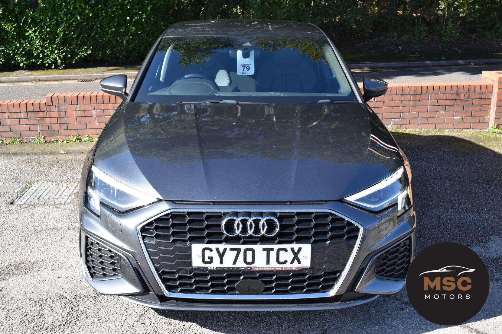 A 2020 AUDI A3 1.5 TFSI 35 S line Sportback 5dr Petrol Manual Euro 6 (s/s) (150 ps) A 2020 AUDI A3 1.5 TFSI 35 S line Sportback 5dr Petrol Manual Euro 6 (s/s) (150 ps)