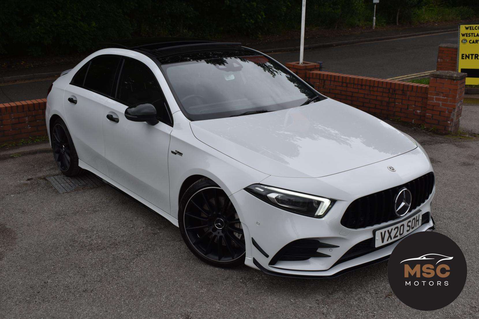 A 2020 MERCEDES-BENZ A CLASS 2.0 A35 AMG (Premium Plus) Saloon 4dr Petrol SpdS DCT 4MATIC Euro 6 (s/s) (306 ps) A 2020 MERCEDES-BENZ A CLASS 2.0 A35 AMG (Premium Plus) Saloon 4dr Petrol SpdS DCT 4MATIC Euro 6 (s/s) (306 ps)