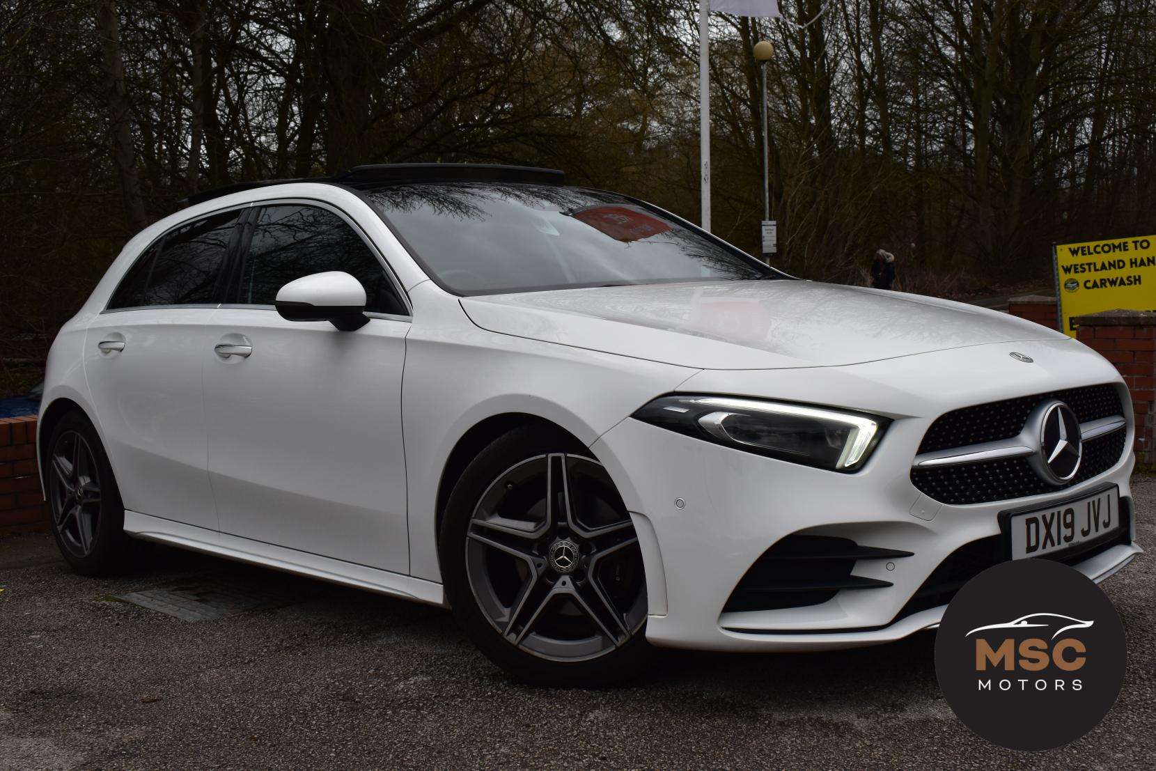 A 2019 MERCEDES-BENZ A CLASS 1.3 A180 AMG Line (Premium Plus) Hatchback 5dr Petrol 7G-DCT Euro 6 (s/s) (136 ps) A 2019 MERCEDES-BENZ A CLASS 1.3 A180 AMG Line (Premium Plus) Hatchback 5dr Petrol 7G-DCT Euro 6 (s/s) (136 ps)