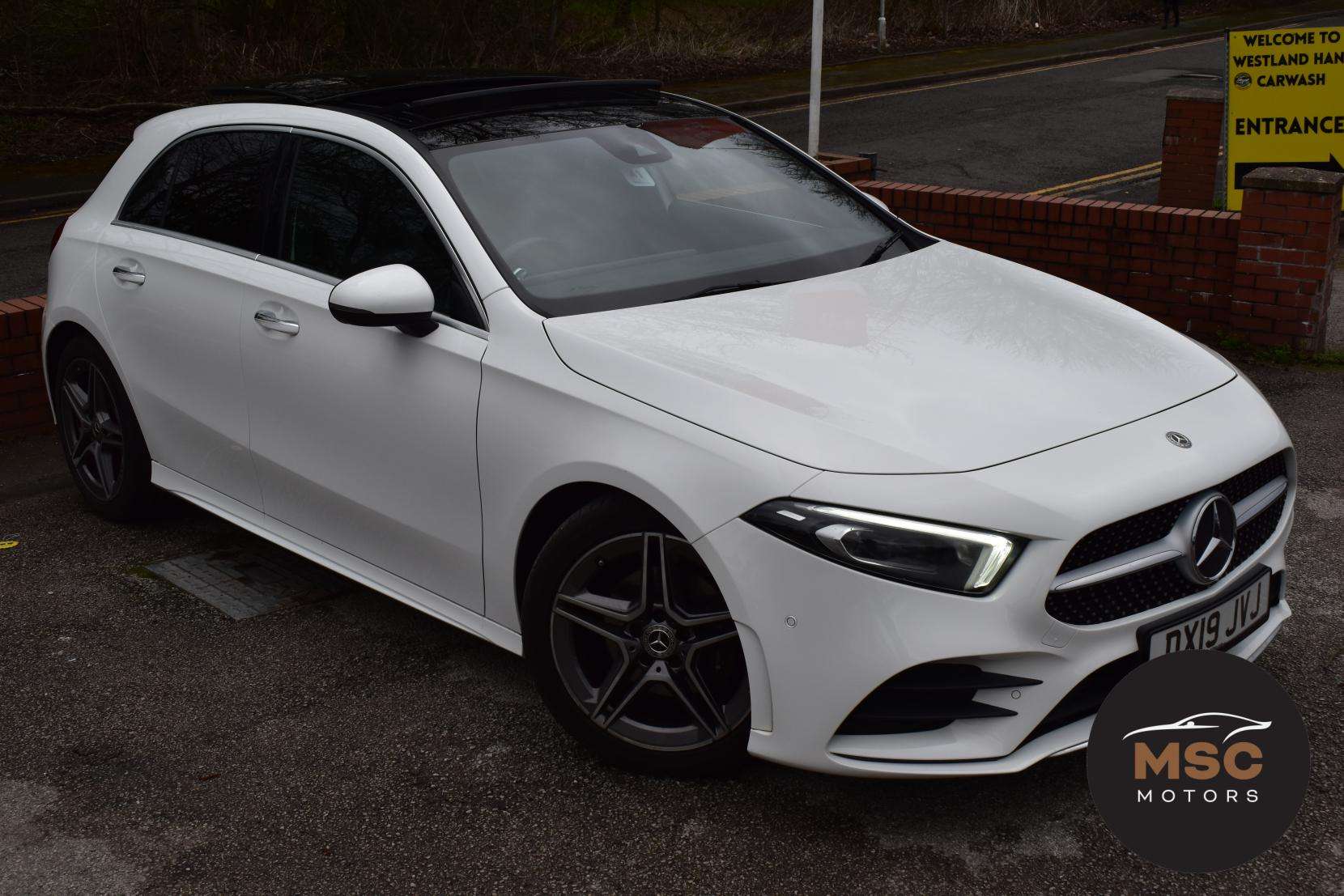 A 2019 MERCEDES-BENZ A CLASS 1.3 A180 AMG Line (Premium Plus) Hatchback 5dr Petrol 7G-DCT Euro 6 (s/s) (136 ps) A 2019 MERCEDES-BENZ A CLASS 1.3 A180 AMG Line (Premium Plus) Hatchback 5dr Petrol 7G-DCT Euro 6 (s/s) (136 ps)
