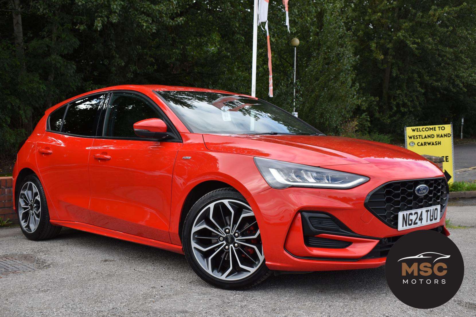A 2024 FORD FOCUS 1.0T EcoBoost MHEV ST-Line X Hatchback 5dr Petrol Hybrid DCT Euro 6 (s/s) (155 ps) A 2024 FORD FOCUS 1.0T EcoBoost MHEV ST-Line X Hatchback 5dr Petrol Hybrid DCT Euro 6 (s/s) (155 ps)