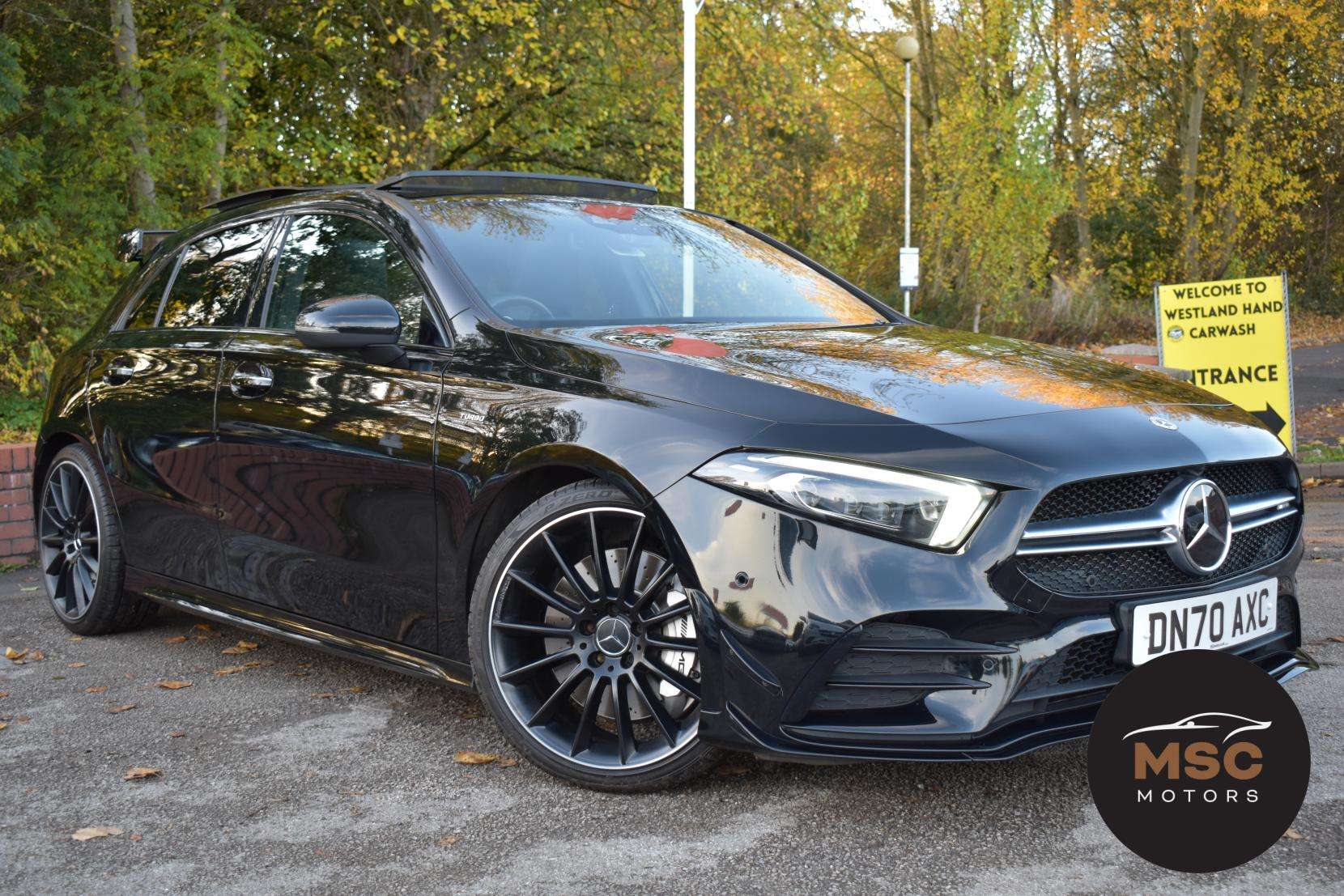 A 2020 MERCEDES-BENZ A CLASS 2.0 A35 AMG (Premium Plus) Hatchback 5dr Petrol 7G-DCT 4MATIC Euro 6 (s/s) (306 ps) A 2020 MERCEDES-BENZ A CLASS 2.0 A35 AMG (Premium Plus) Hatchback 5dr Petrol 7G-DCT 4MATIC Euro 6 (s/s) (306 ps)