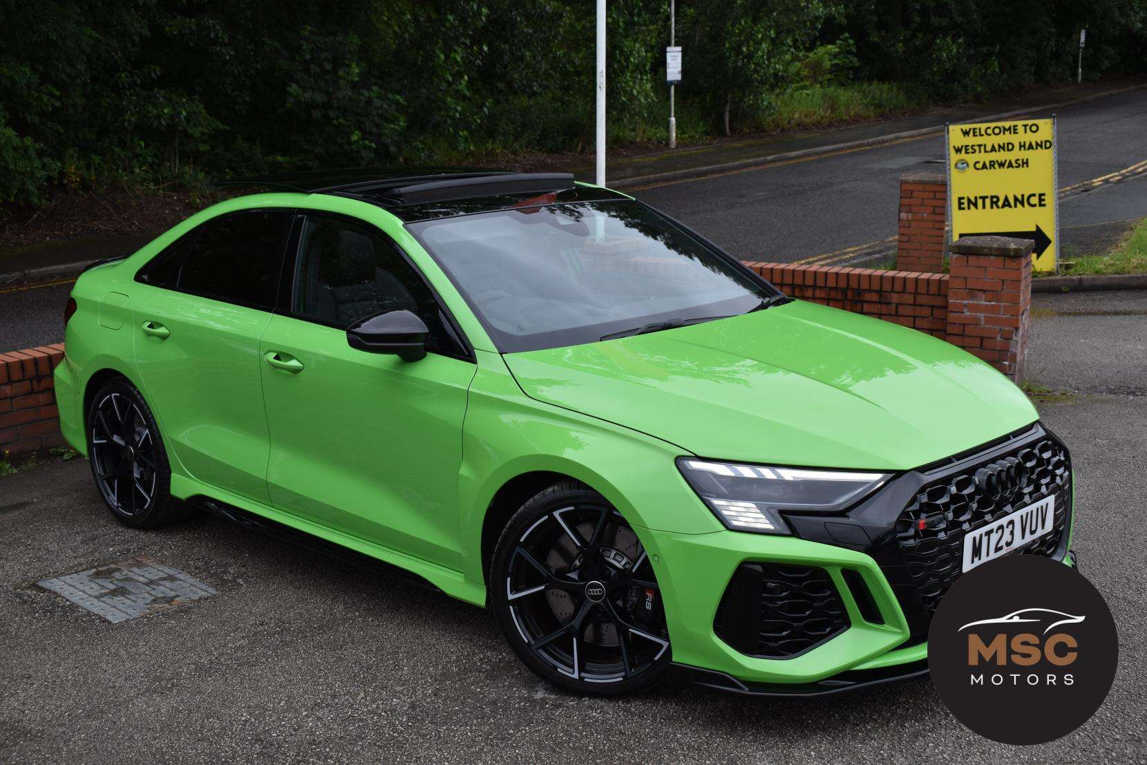 A 2023 AUDI RS3 2.5 TFSI Vorsprung Saloon 4dr Petrol S Tronic quattro Euro 6 (s/s) (400 ps) A 2023 AUDI RS3 2.5 TFSI Vorsprung Saloon 4dr Petrol S Tronic quattro Euro 6 (s/s) (400 ps)