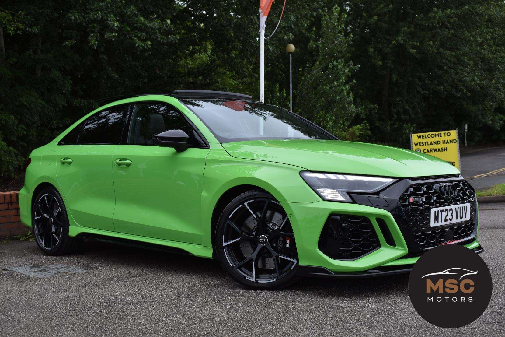 A 2023 AUDI RS3 2.5 TFSI Vorsprung Saloon 4dr Petrol S Tronic quattro Euro 6 (s/s) (400 ps) A 2023 AUDI RS3 2.5 TFSI Vorsprung Saloon 4dr Petrol S Tronic quattro Euro 6 (s/s) (400 ps)