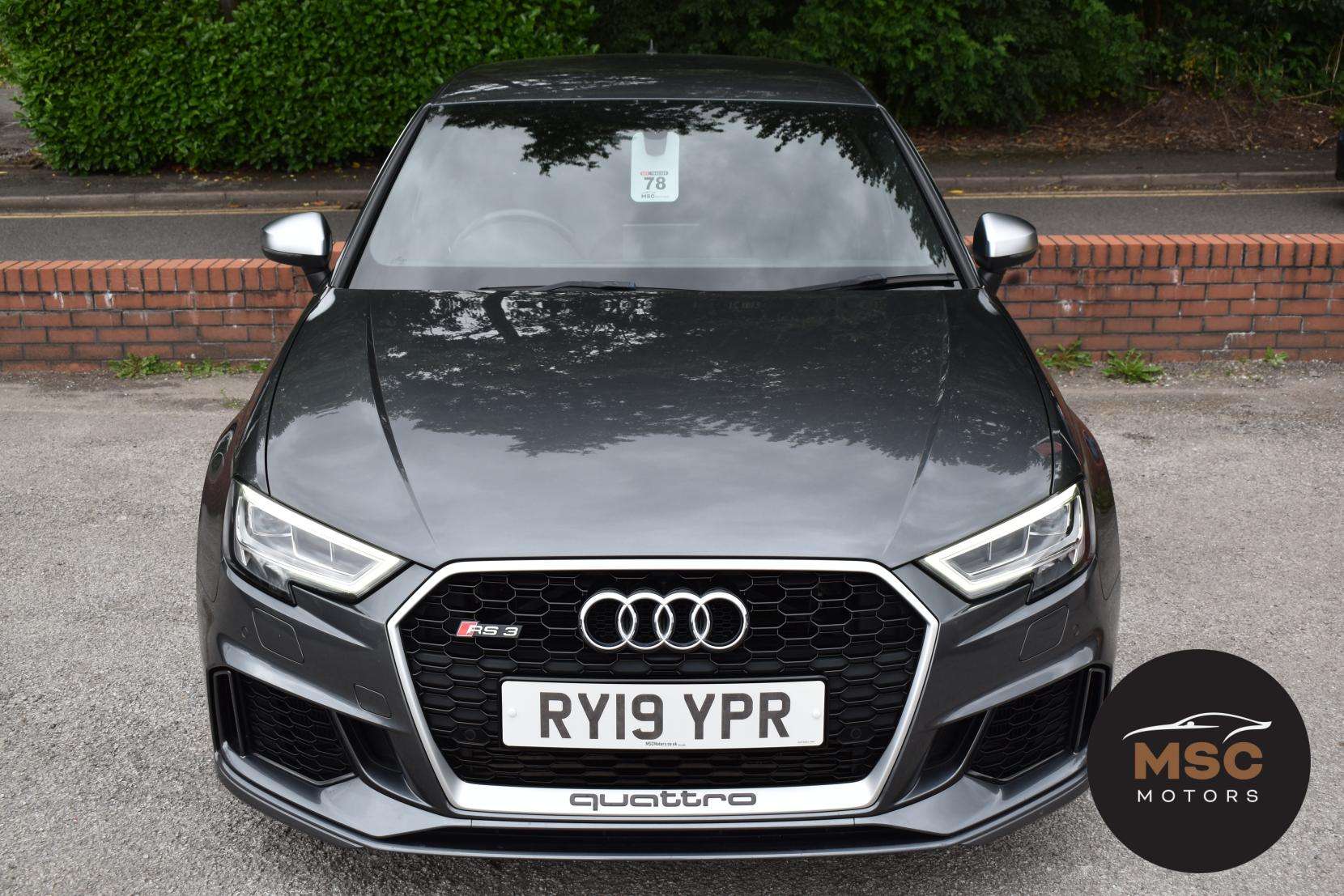 A 2019 AUDI RS3 2.5 TFSI GPF Sportback 5dr Petrol S Tronic quattro Euro 6 (s/s) (400 ps) A 2019 AUDI RS3 2.5 TFSI GPF Sportback 5dr Petrol S Tronic quattro Euro 6 (s/s) (400 ps)
