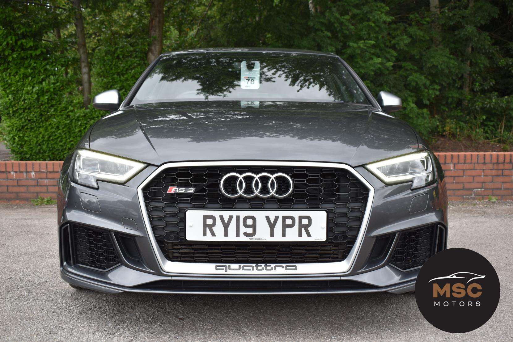 A 2019 AUDI RS3 2.5 TFSI GPF Sportback 5dr Petrol S Tronic quattro Euro 6 (s/s) (400 ps) A 2019 AUDI RS3 2.5 TFSI GPF Sportback 5dr Petrol S Tronic quattro Euro 6 (s/s) (400 ps)
