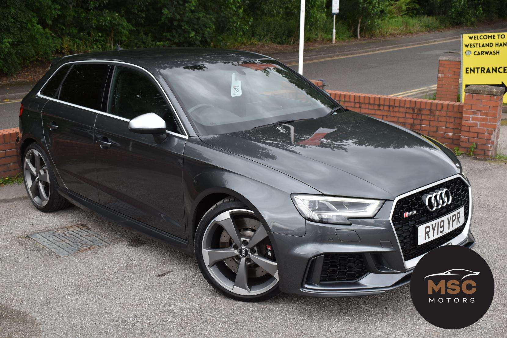 A 2019 AUDI RS3 2.5 TFSI GPF Sportback 5dr Petrol S Tronic quattro Euro 6 (s/s) (400 ps) A 2019 AUDI RS3 2.5 TFSI GPF Sportback 5dr Petrol S Tronic quattro Euro 6 (s/s) (400 ps)