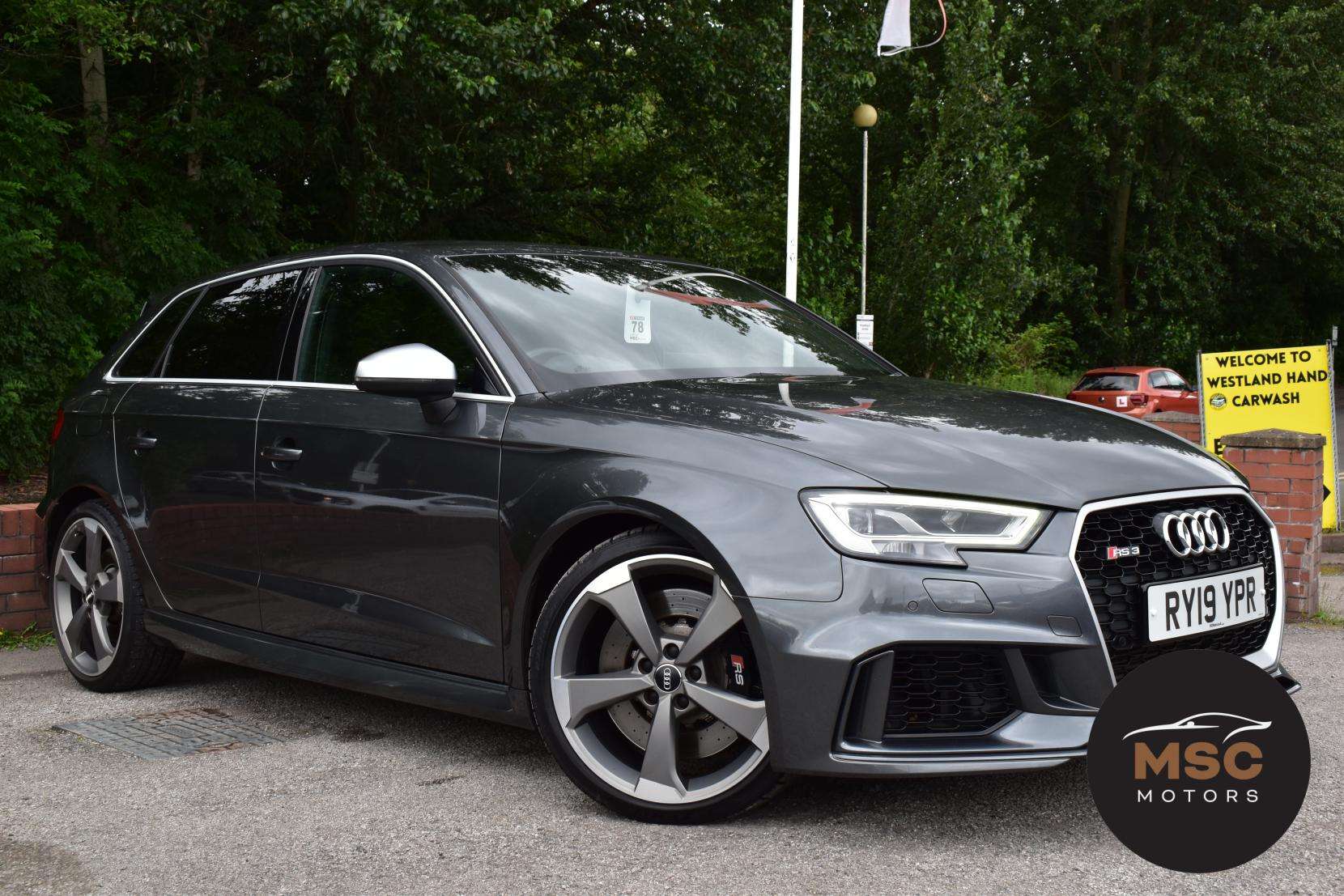 A 2019 AUDI RS3 2.5 TFSI GPF Sportback 5dr Petrol S Tronic quattro Euro 6 (s/s) (400 ps) A 2019 AUDI RS3 2.5 TFSI GPF Sportback 5dr Petrol S Tronic quattro Euro 6 (s/s) (400 ps)