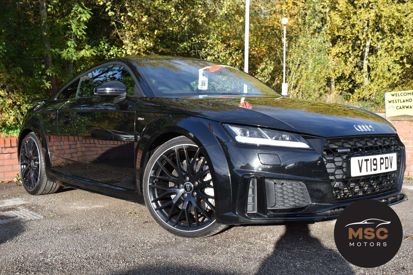 A 2019 AUDI TT 2.0 TFSI 45 Black Edition Coupe 3dr Petrol S Tronic quattro Euro 6 (s/s) (245 ps) A 2019 AUDI TT 2.0 TFSI 45 Black Edition Coupe 3dr Petrol S Tronic quattro Euro 6 (s/s) (245 ps)