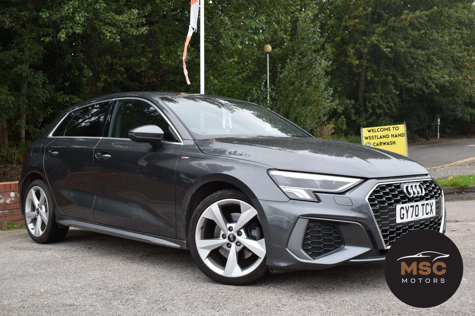A 2020 AUDI A3 1.5 TFSI 35 S line Sportback 5dr Petrol Manual Euro 6 (s/s) (150 ps) A 2020 AUDI A3 1.5 TFSI 35 S line Sportback 5dr Petrol Manual Euro 6 (s/s) (150 ps)