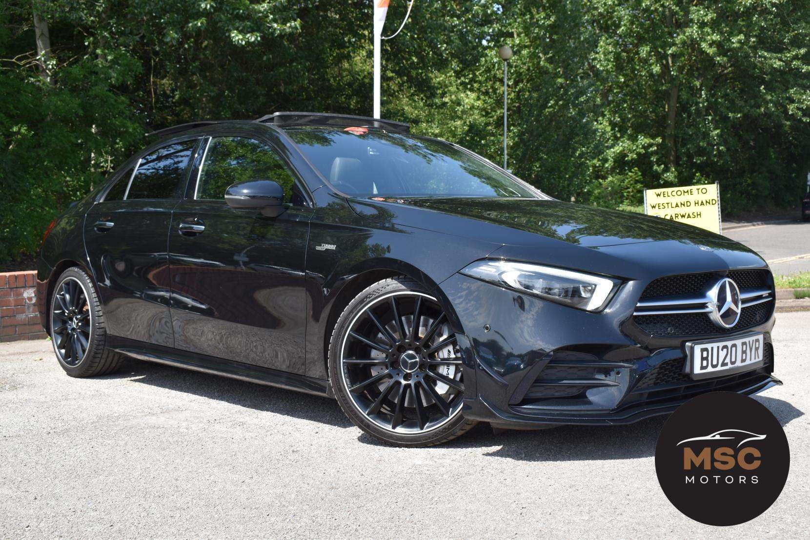 A 2020 MERCEDES-BENZ A CLASS 2.0 A35 AMG (Premium Plus) Saloon 4dr Petrol SpdS DCT 4MATIC Euro 6 (s/s) (306 ps) A 2020 MERCEDES-BENZ A CLASS 2.0 A35 AMG (Premium Plus) Saloon 4dr Petrol SpdS DCT 4MATIC Euro 6 (s/s) (306 ps)