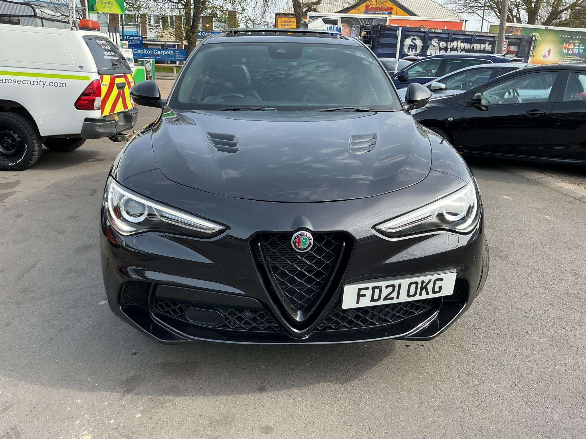 A 2021 ALFA ROMEO STELVIO 2.9 V6 Bi-Turbo Quadrifoglio SUV 5dr Petrol GPF Auto Q4 AWD Euro 6 (s/s) (510 ps) A 2021 ALFA ROMEO STELVIO 2.9 V6 Bi-Turbo Quadrifoglio SUV 5dr Petrol GPF Auto Q4 AWD Euro 6 (s/s) (510 ps)