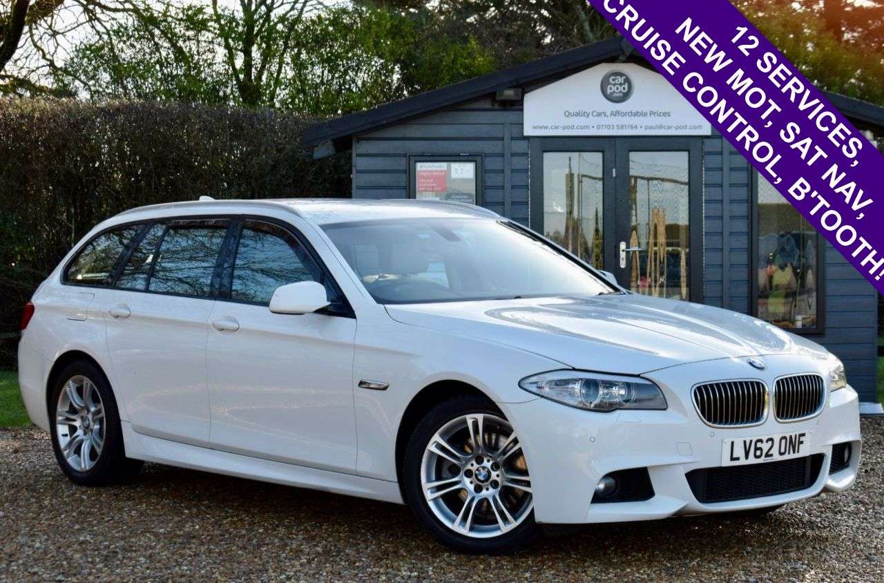 A 2012 BMW 5 SERIES 2.0 520d M Sport Touring 5dr Diesel Auto Euro 5 (s/s) (184 ps) SAT NAV, CRU A 2012 BMW 5 SERIES 2.0 520d M Sport Touring 5dr Diesel Auto Euro 5 (s/s) (184 ps) SAT NAV, CRU
