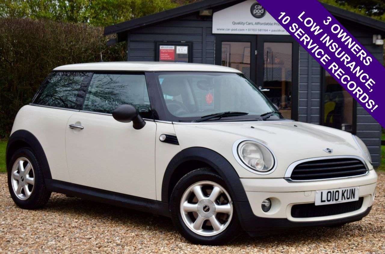 A 2010 MINI HATCH 1.6 One Hatchback 3dr Petrol Manual Euro 5 (98 ps) LOW INSURANCE GROUP + 10 A 2010 MINI HATCH 1.6 One Hatchback 3dr Petrol Manual Euro 5 (98 ps) LOW INSURANCE GROUP + 10