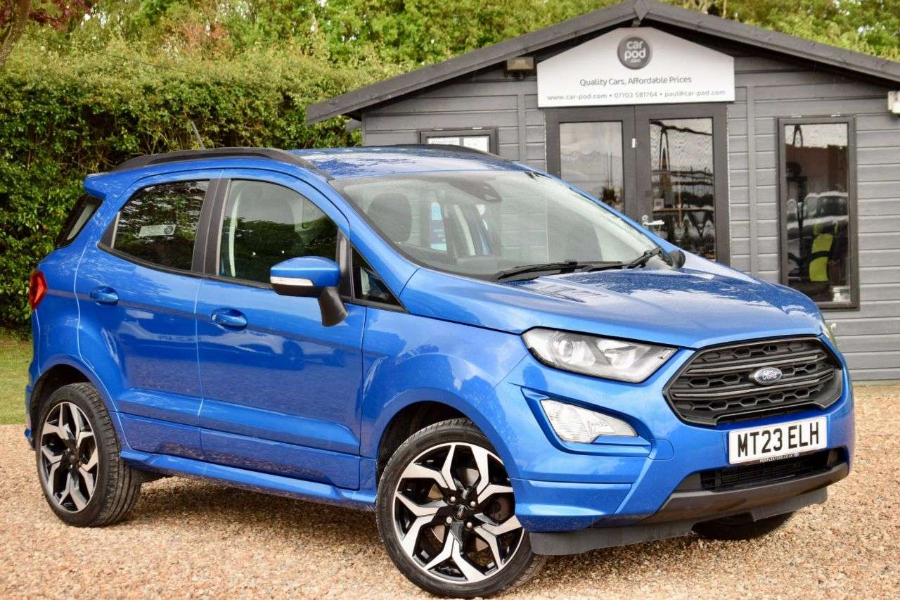 A 2023 FORD ECOSPORT 1.0T EcoBoost GPF ST-Line SUV 5dr Petrol Manual Euro 6 (s/s) (125 ps) LOWER A 2023 FORD ECOSPORT 1.0T EcoBoost GPF ST-Line SUV 5dr Petrol Manual Euro 6 (s/s) (125 ps) LOWER