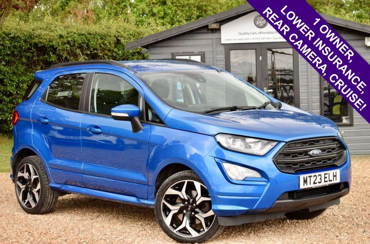 A 2023 FORD ECOSPORT 1.0T EcoBoost GPF ST-Line SUV 5dr Petrol Manual Euro 6 (s/s) (125 ps) LOWER A 2023 FORD ECOSPORT 1.0T EcoBoost GPF ST-Line SUV 5dr Petrol Manual Euro 6 (s/s) (125 ps) LOWER