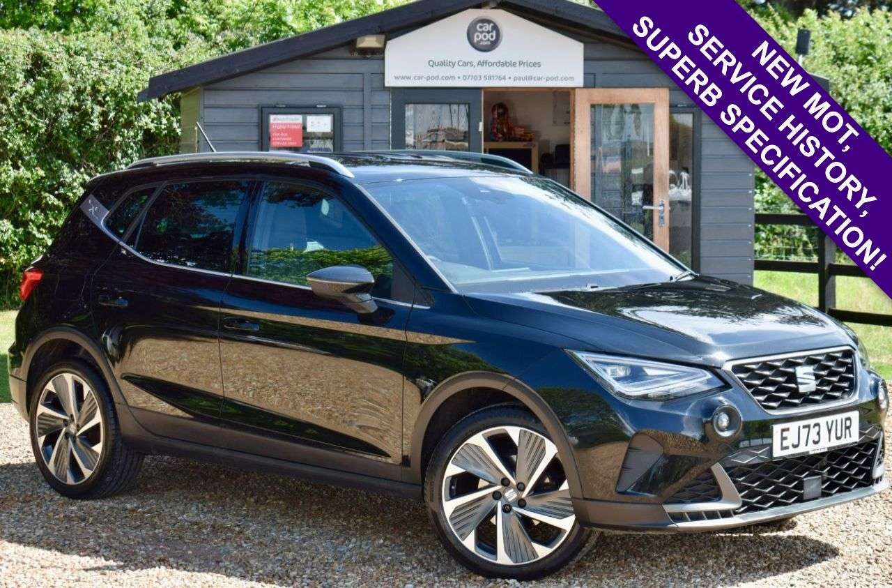 A 2023 SEAT ARONA 1.0 TSI FR Sport SUV 5dr Petrol DSG Euro 6 (s/s) (110 ps) SUPERB CONDITION! A 2023 SEAT ARONA 1.0 TSI FR Sport SUV 5dr Petrol DSG Euro 6 (s/s) (110 ps) SUPERB CONDITION!