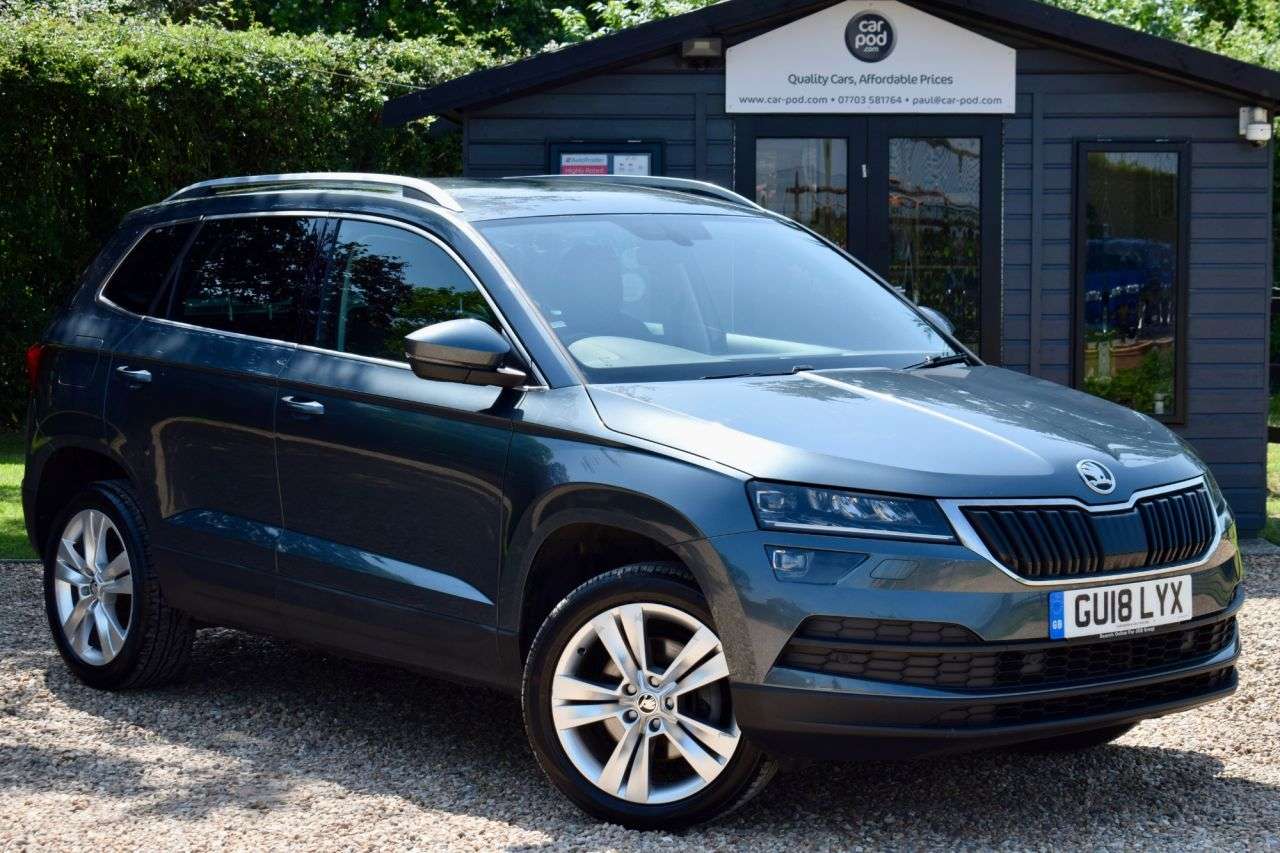 A 2018 SKODA KAROQ 1.5 TSI SE L SUV 5dr Petrol DSG Euro 6 (s/s) (150 ps) LOWER INSURNACE GROUP A 2018 SKODA KAROQ 1.5 TSI SE L SUV 5dr Petrol DSG Euro 6 (s/s) (150 ps) LOWER INSURNACE GROUP