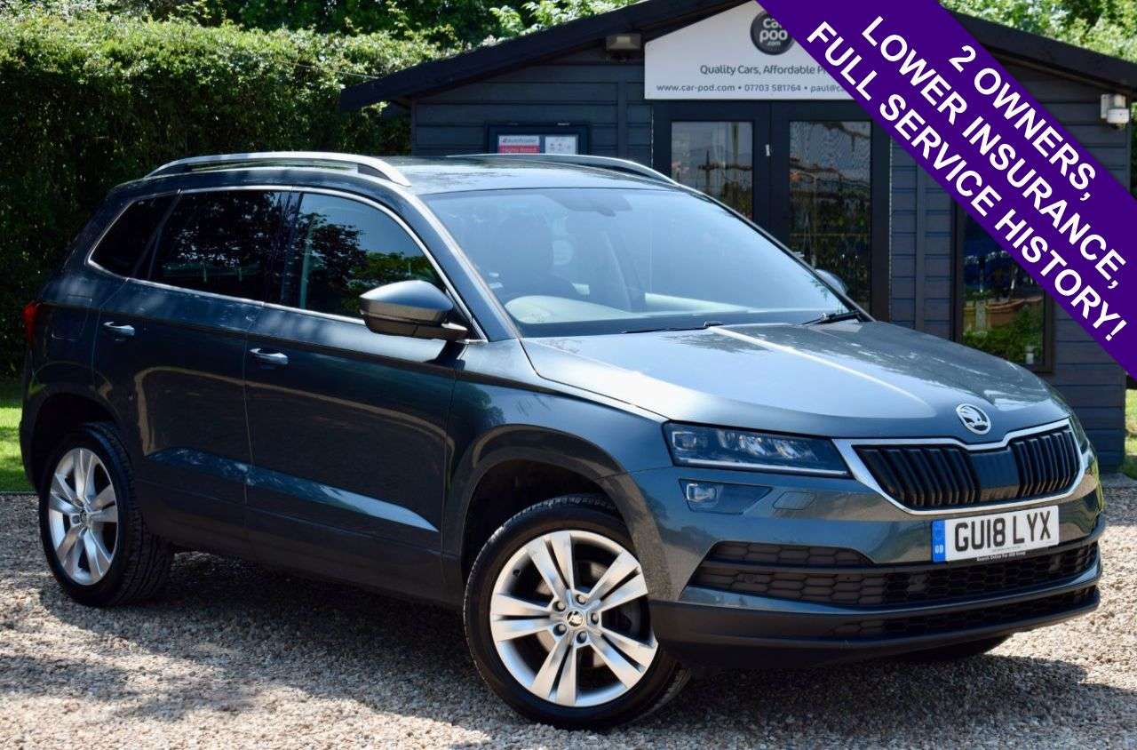 A 2018 SKODA KAROQ 1.5 TSI SE L SUV 5dr Petrol DSG Euro 6 (s/s) (150 ps) LOWER INSURNACE GROUP A 2018 SKODA KAROQ 1.5 TSI SE L SUV 5dr Petrol DSG Euro 6 (s/s) (150 ps) LOWER INSURNACE GROUP